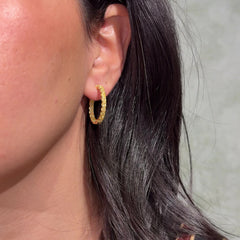 5ct Fancy Yellow Diamond Hoops