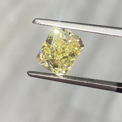 4.05ct Fancy Intense Yellow Elongated Radiant Cut Diamond