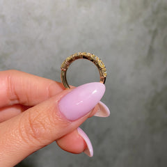 3.60ct Fancy Yellow Diamond Half Eternity Band