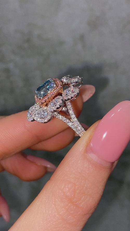 bue diamond ring video