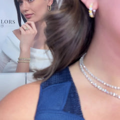 Fancy Yellow Heart and White Diamond Necklace