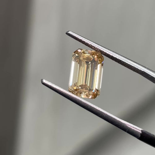 3.55ct Fancy Brown-Yellow Emerald Cut Diamond