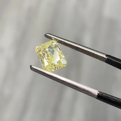 3.09ct Fancy Yellow Elongated Radiant Cut Diamond