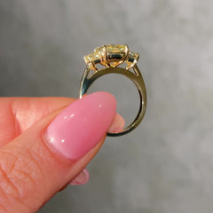 Golden Trilogy Yellow Diamond Engagement Ring