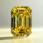 2.01 Carat Fancy Vivid Yellow Emerald Cut Diamond