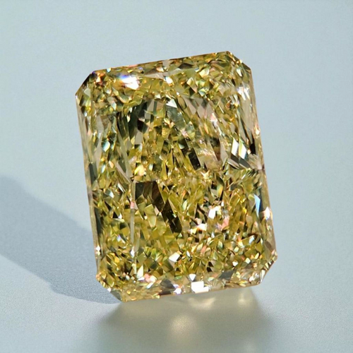 3.09ct Fancy Yellow Elongated Radiant Cut Diamond