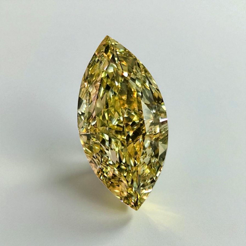 1.22 Carat Fancy Yellow Marquise Cut Diamond