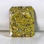 5.13ct Fancy Yellow Elongated Radiant Cut Diamond