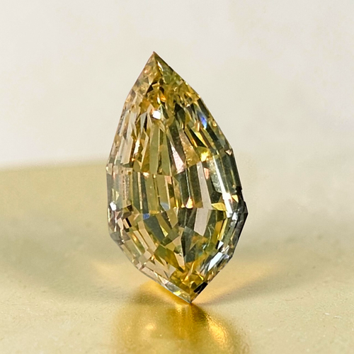 2.2 Carat Fancy Yellow Kite Step Cut Diamond