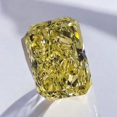 2.02ct Fancy Yellow Elongated Radiant Cut Diamond