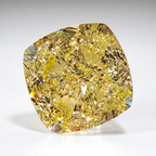 5.01ct Fancy Yellow Cushion Cut Diamond