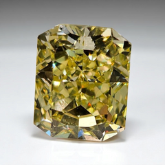 4.05ct Fancy Intense Yellow Elongated Radiant Cut Diamond