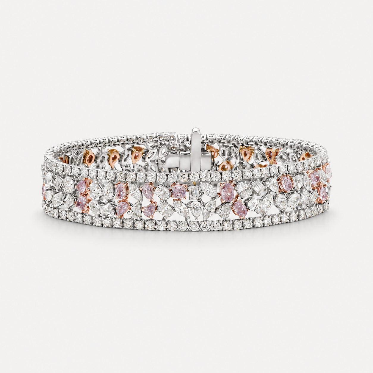 15ct Pink Diamond Bracelet