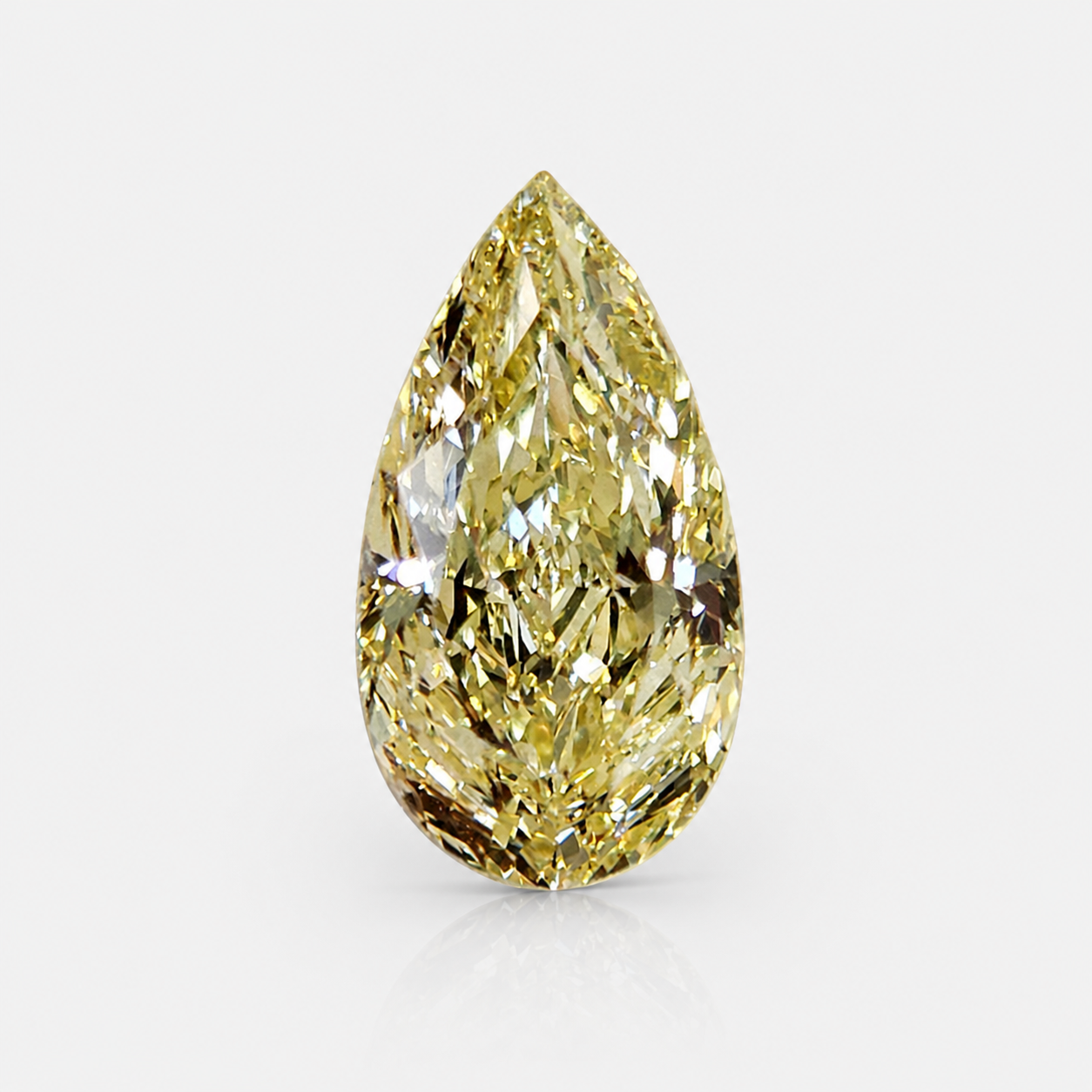 Rare Colors by Namdar 2.02ct Fancy Yellow Pear diamond loose stone, New York City