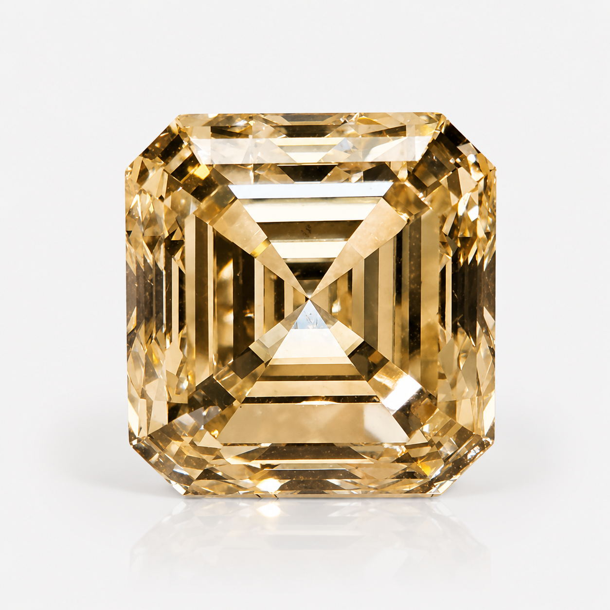Rare Colors by Namdar 3ct Light Yellow Asscher diamond loose stone, New York City
