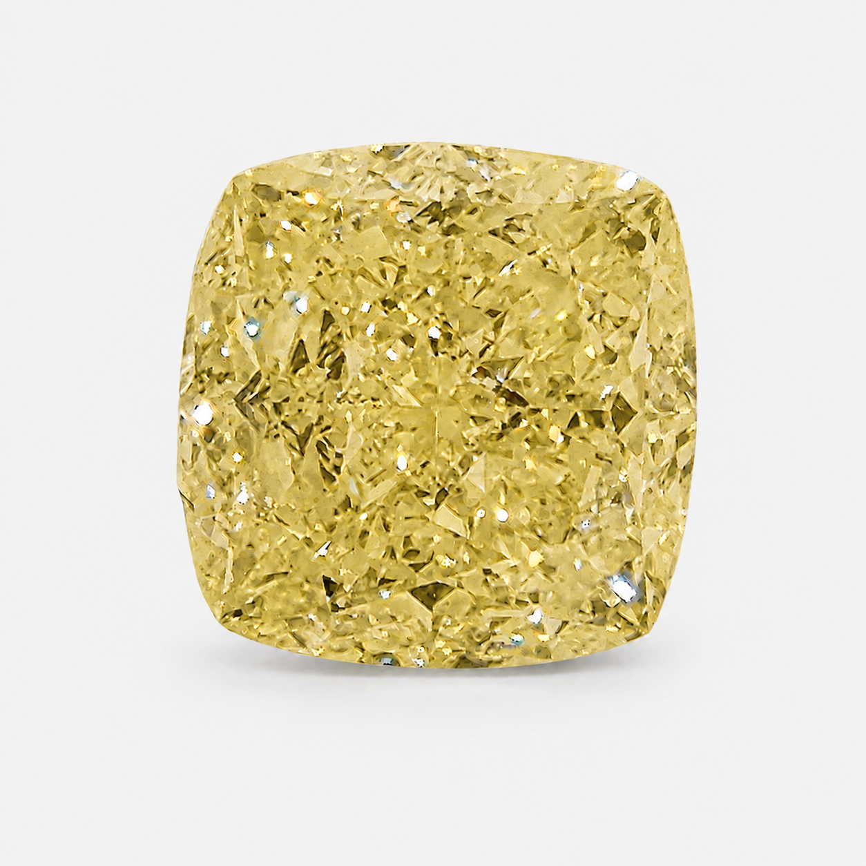 Rare Colors by Namdar 7.68ct Fancy Yellow Cushion diamond loose stone, New York City