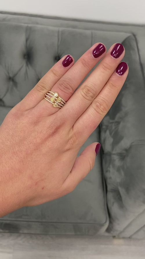 Yellow diamond hearts. Yellow diamond studs. Yellow diamond earrings. Heart diamond earrings. Affordable yellow diamonds.