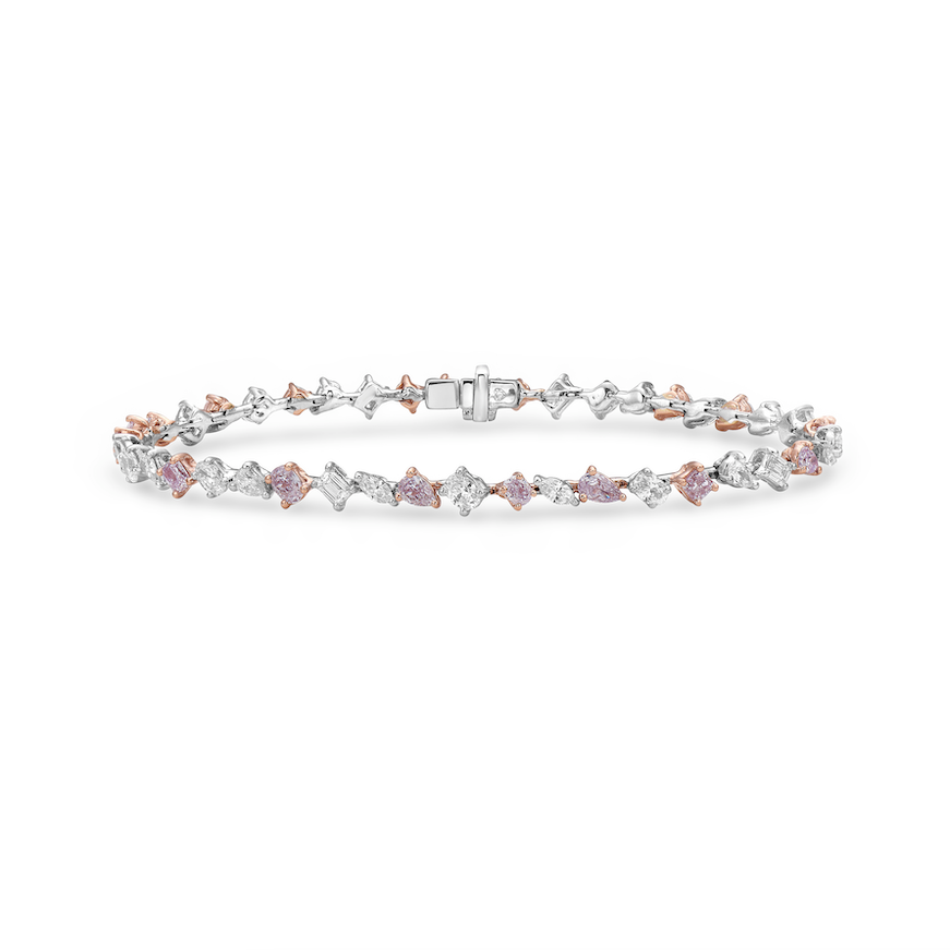 3.87ct Pink diamond bracelet by Rare Colors by Namdar, New York City