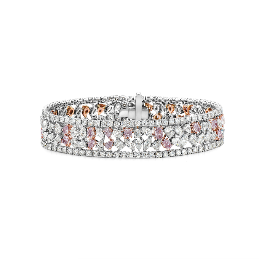 Rare Colors by Namdar 15ct Pink diamond bracelet, New York City