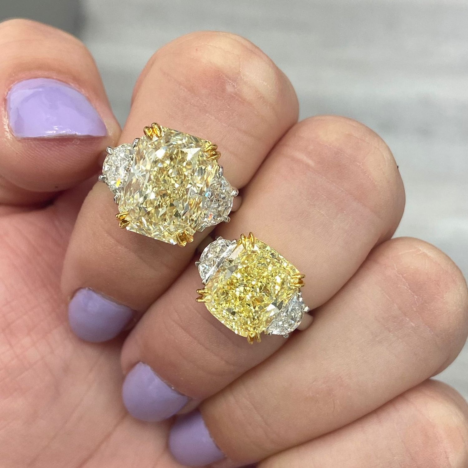 Rare Colors by Namdar 8.36ct Fancy Light Yellow diamond ring, New York City