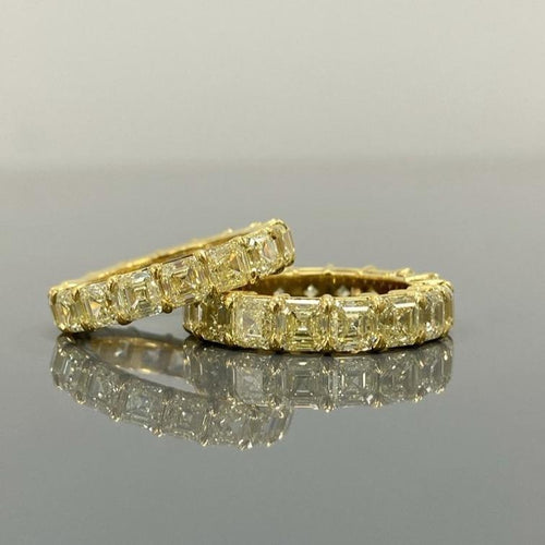 asscher cut diamonds. yellow asscher cut diamonds. Diamond eternity ring. Diamond wedding band, asscher cut diamonds. yellow asscher cut diamonds. Diamond eternity ring. Diamond wedding band,